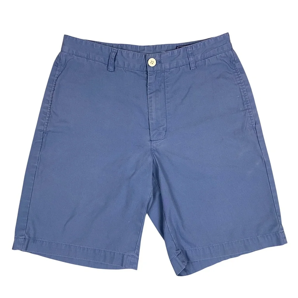 Vineyard Vines Club Short Cotton Twill Chino Shorts Mens 30 Blue Shep & Ian